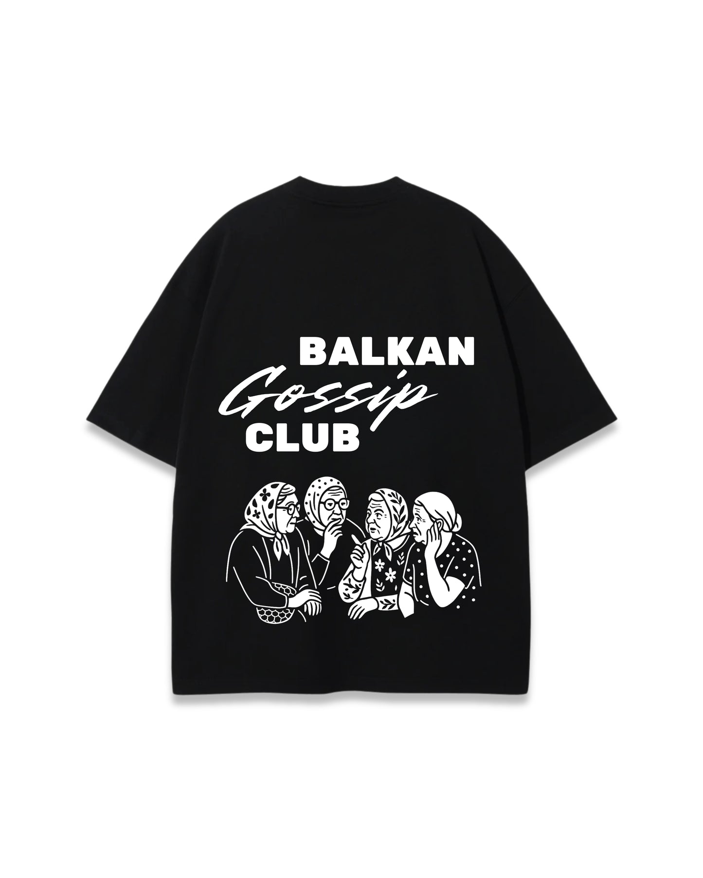 BALKAN GOSSIP CLUB OVERSIZED TEE