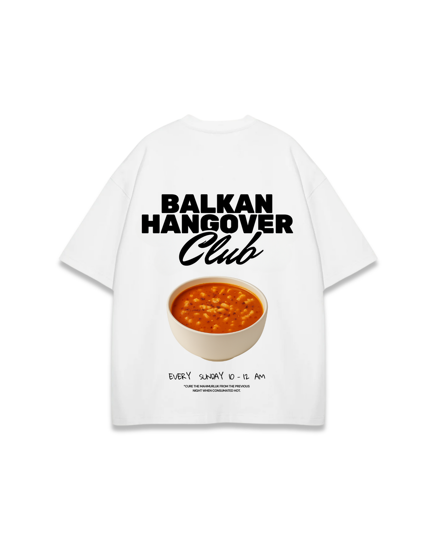 BALKAN HANGOVER CLUB v2 OVERSIZED TEЕ