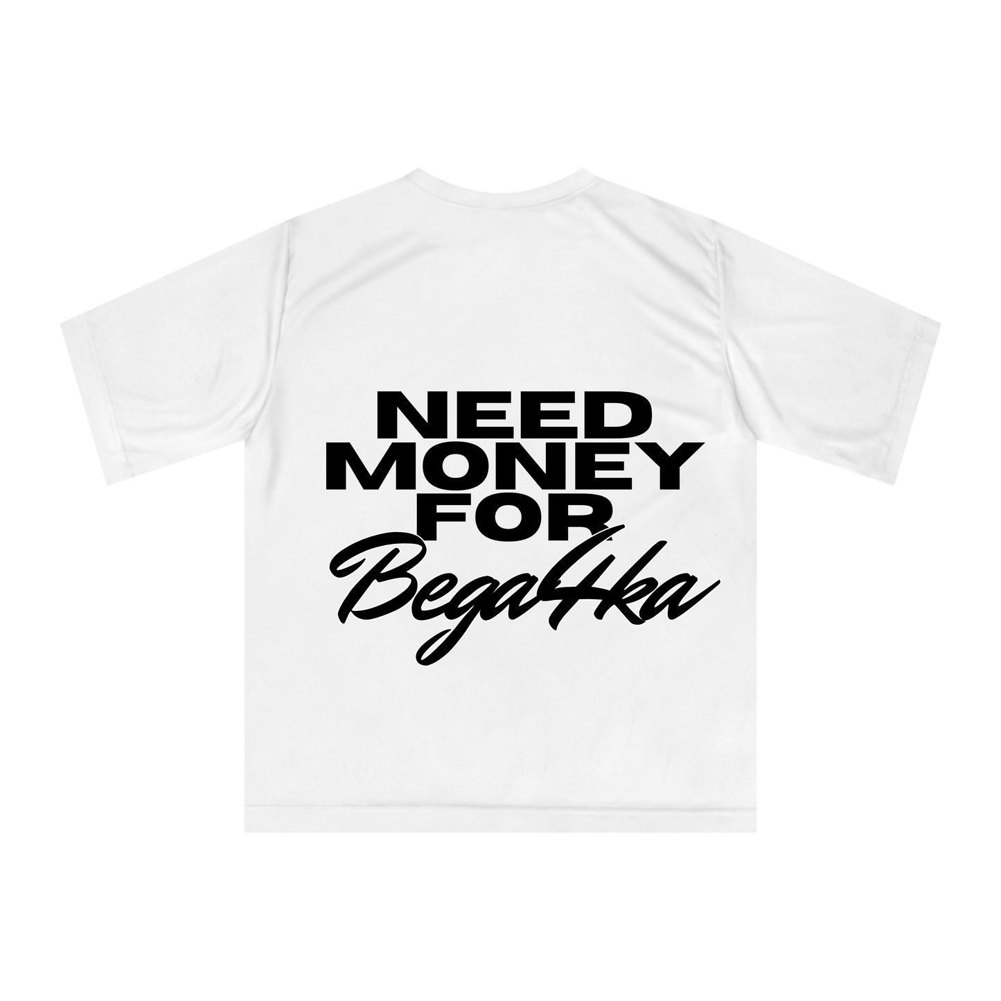 Овърсайз тениска NEED MONEY FOR BEGA4KA