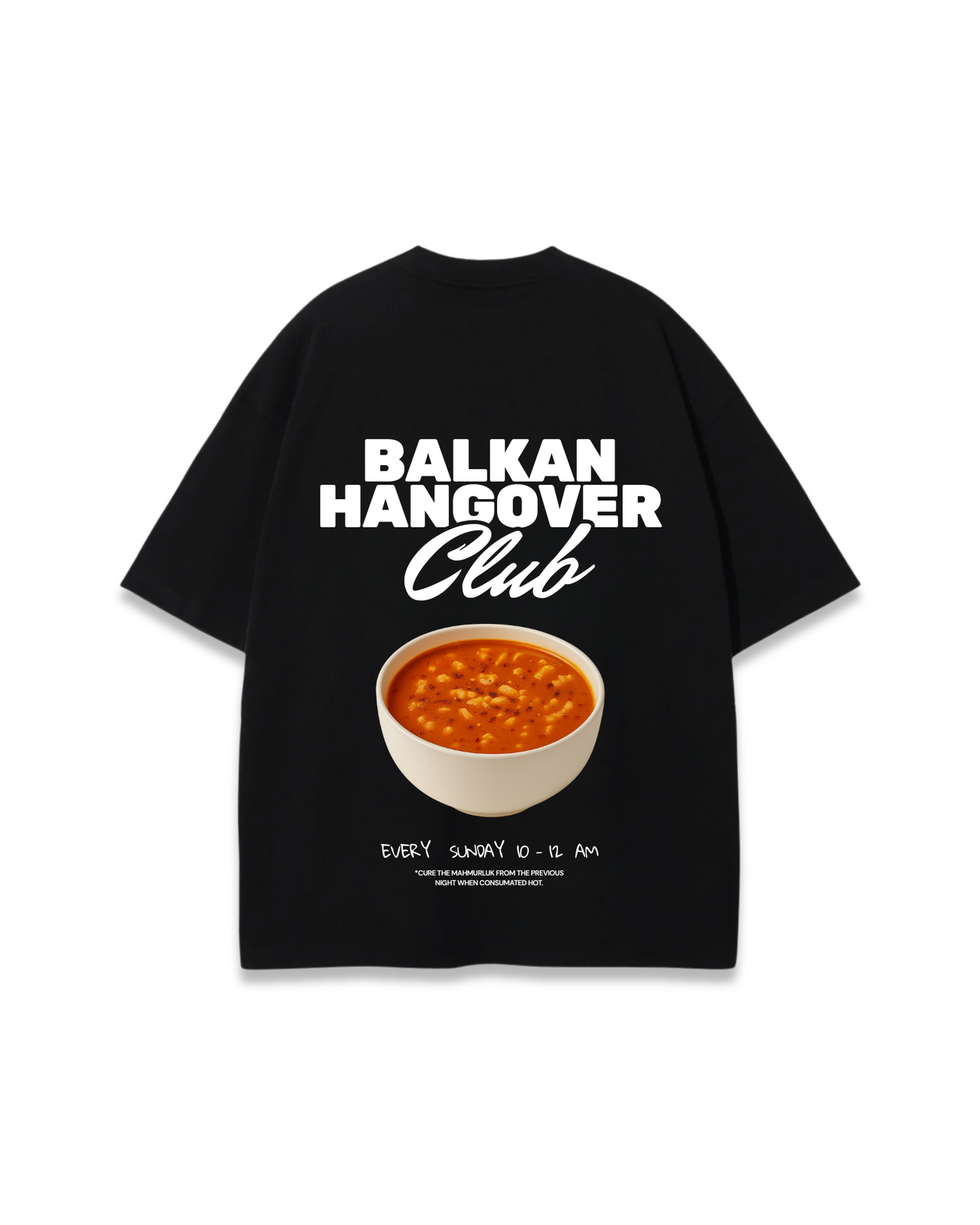 BALKAN HANGOVER CLUB v2 OVERSIZED TEЕ