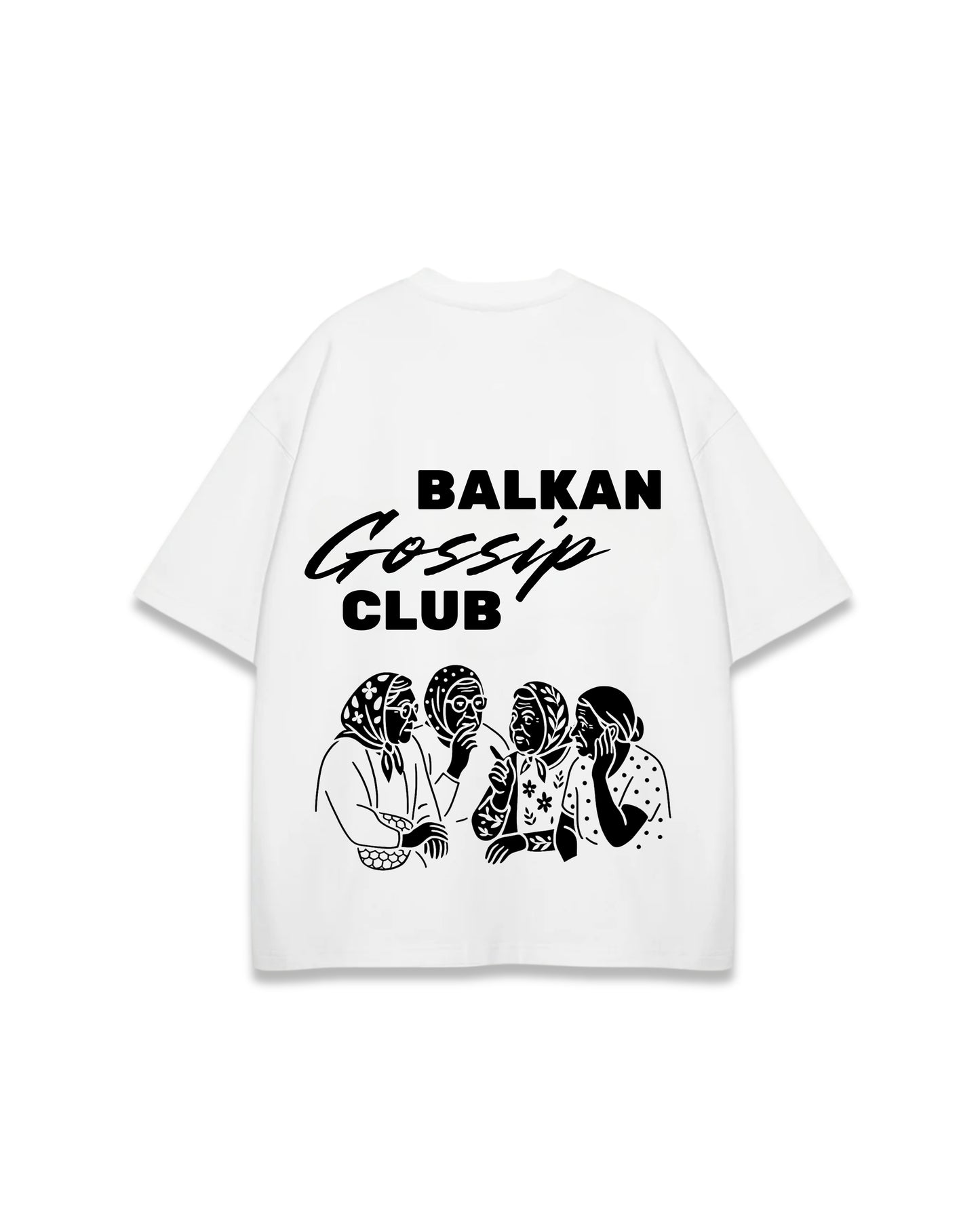 BALKAN GOSSIP CLUB OVERSIZED TEE