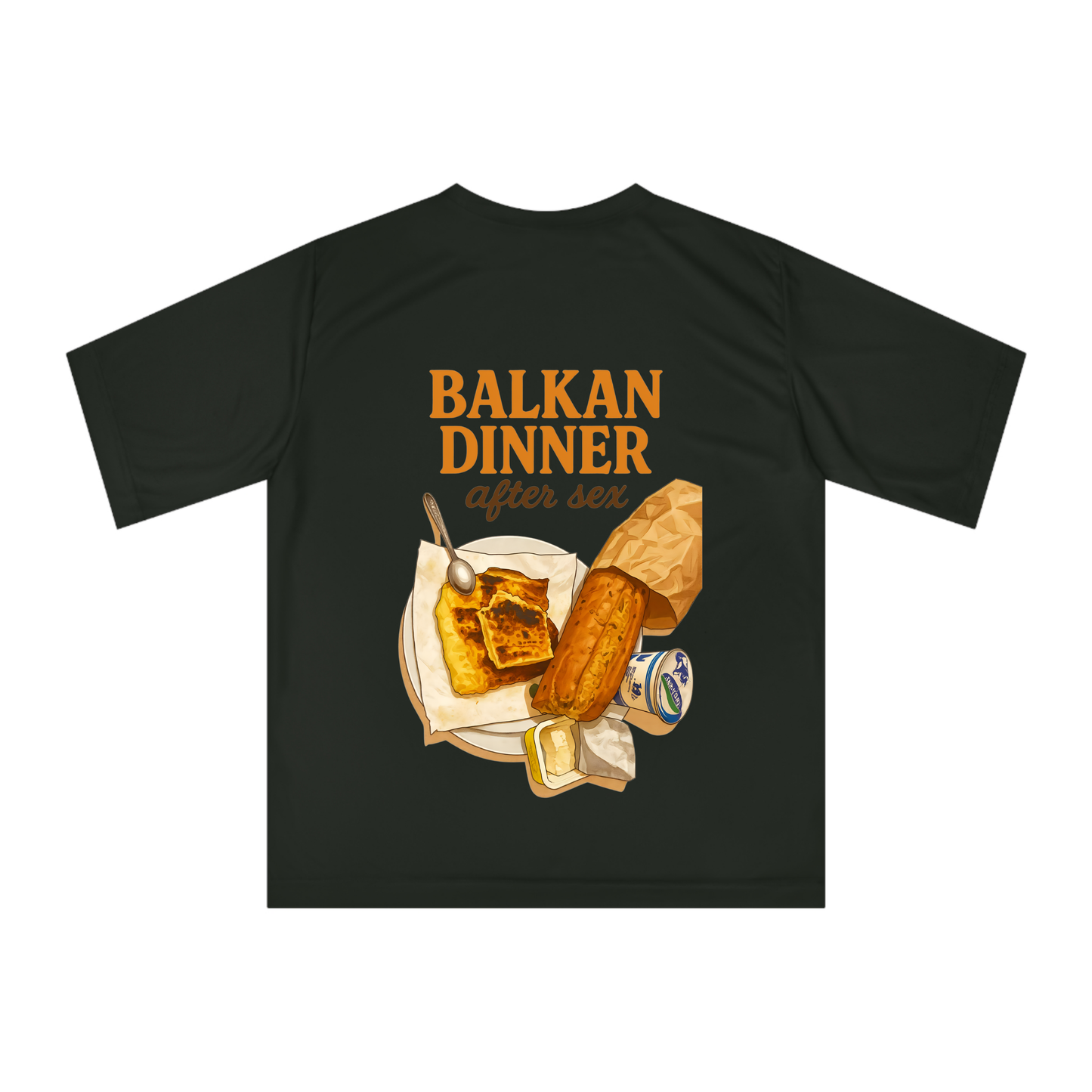 Овърсайз тениска BALKAN DINNER AFTER S*X