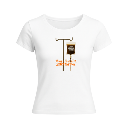 Дамска Тениска Plug The Coffee