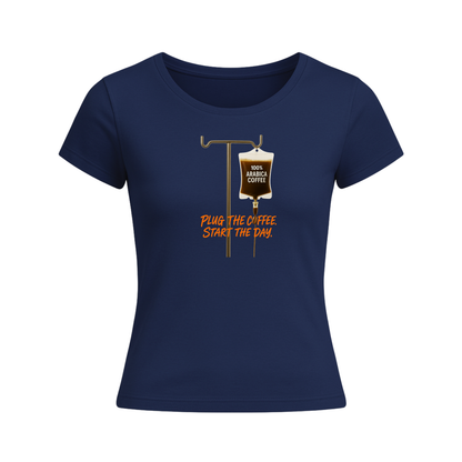 Дамска Тениска Plug The Coffee
