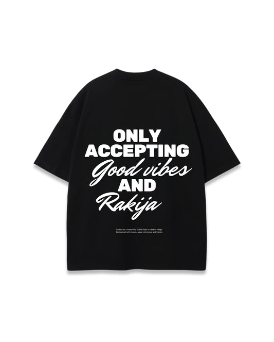 GOOD VIBES AND RAKIJA OVERSIZED TEE