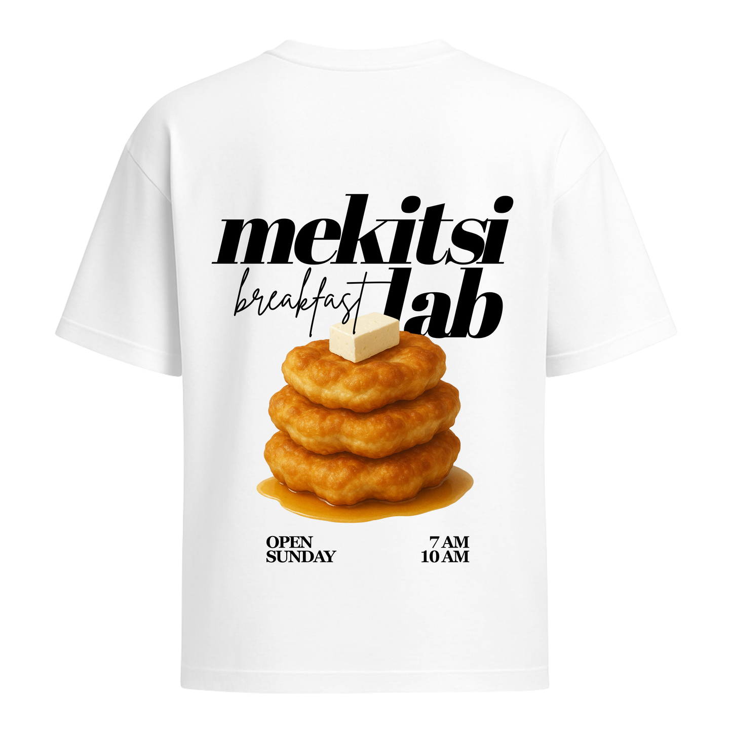 Овърсайз Teниска Mekitsi Breakfast Lab