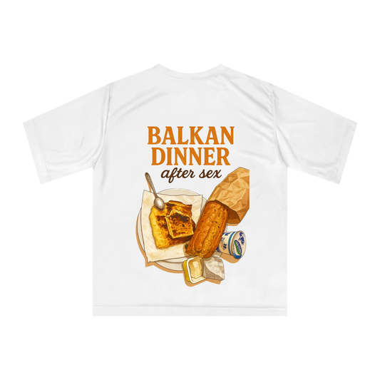 Овърсайз тениска BALKAN DINNER AFTER S*X