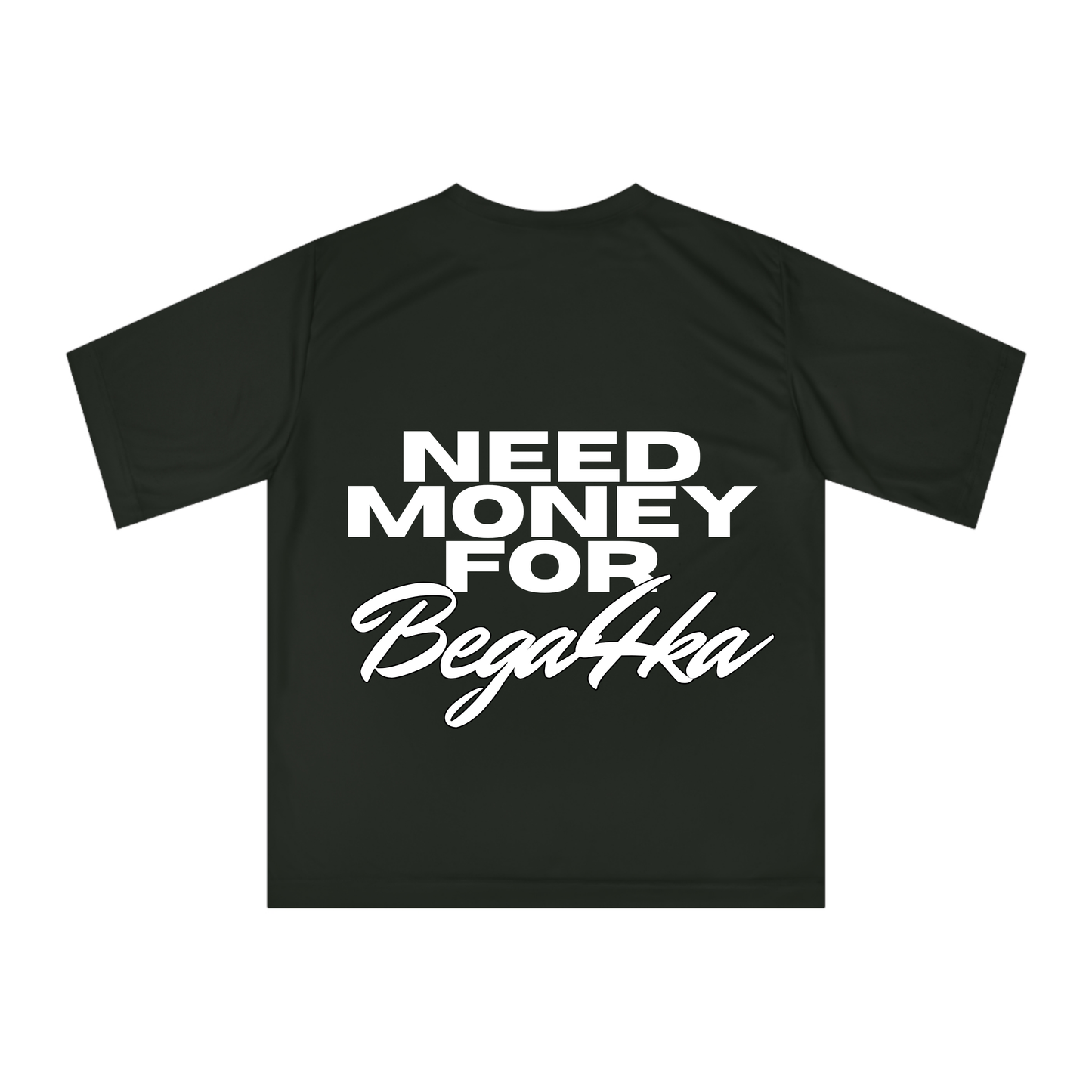 Овърсайз тениска NEED MONEY FOR BEGA4KA
